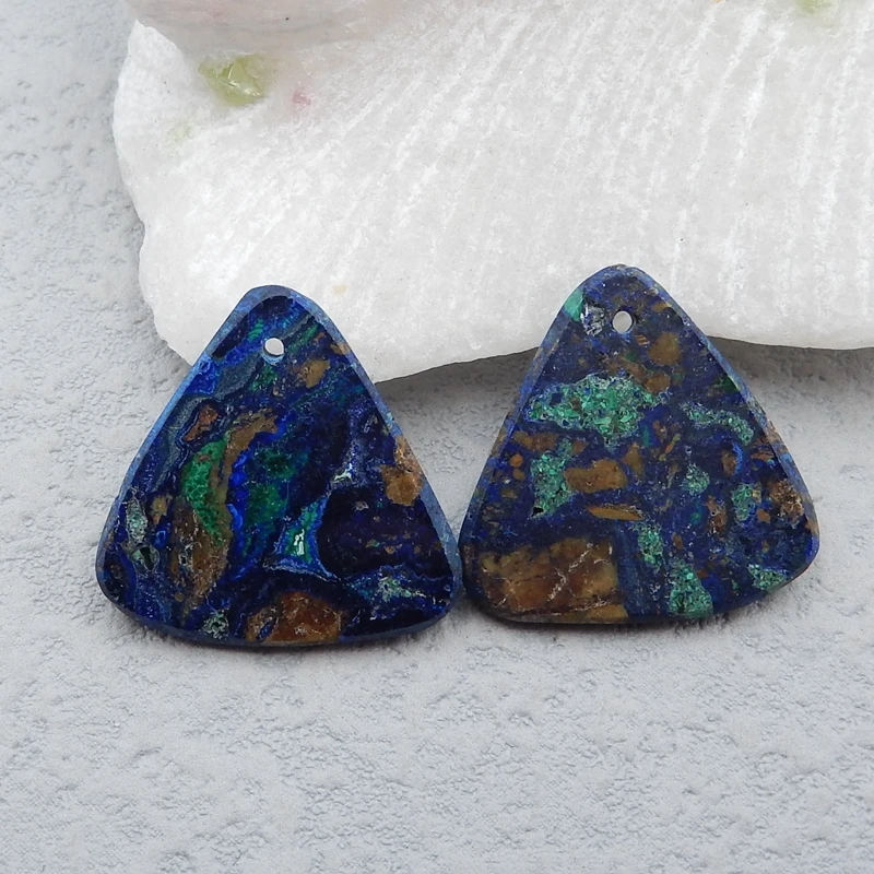 Wholesale!Blue Azurite fashion woman Earring Bead,Fashion Jewelry For Women Earrings Accessories,21x21x4mm6.4g