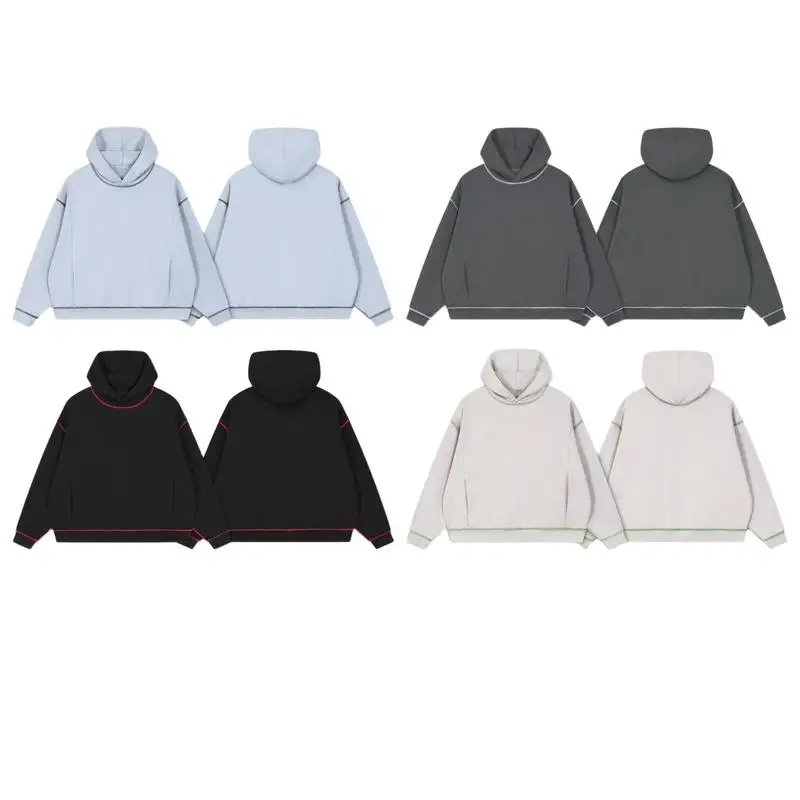 FACTCHECK Luxury Quality EU US Size Reverse-Stitched 420G Heavyweight Hoodie Loose-Fit Street Travel Fleece Sweatshirt For Men