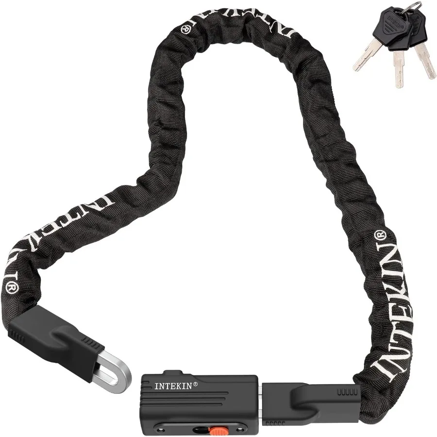 

Сверхмощный велосипедный замок 3 фута 4 фута 5 футов с более толстой цепью 8 мм 10 мм для повышенной защиты от кражи включает 3 ключа идеально подходит для