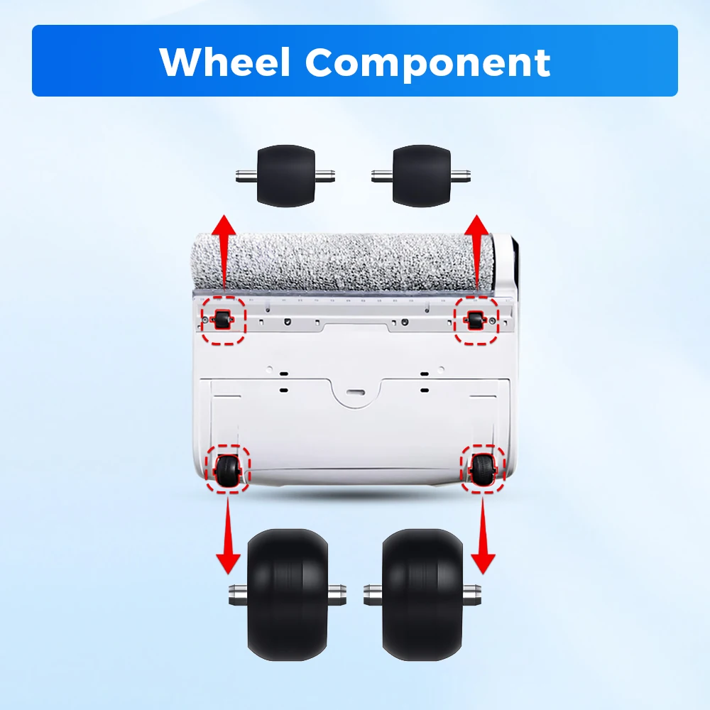 Roller Wheel For Narwal Floor Cleaner S1 S2 Wheel Replacement Robot Vacuum Floor Scrubber Machine Motorized Heads Little Shaft