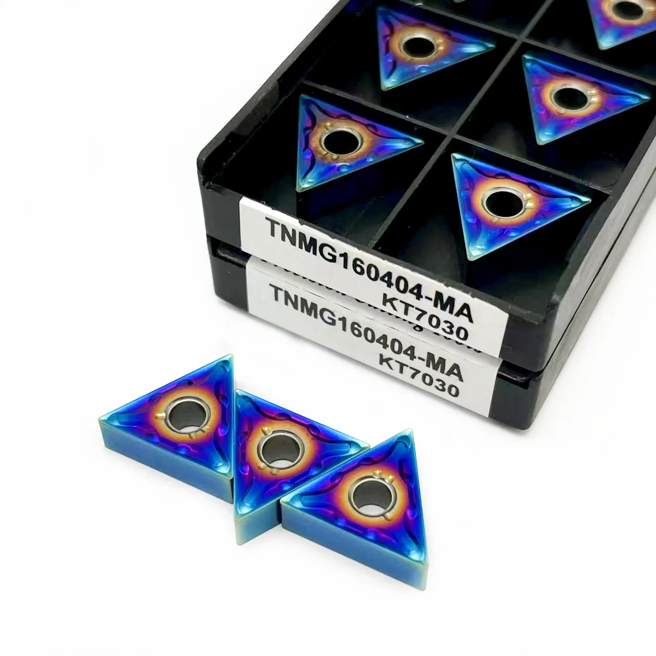 10 pz TNMG160404 KT7030 inserti in metallo duro TNMG160408 tornio originale in lega dura TNMG utensile per tornitura acciaio temprato acciaio inossidabile