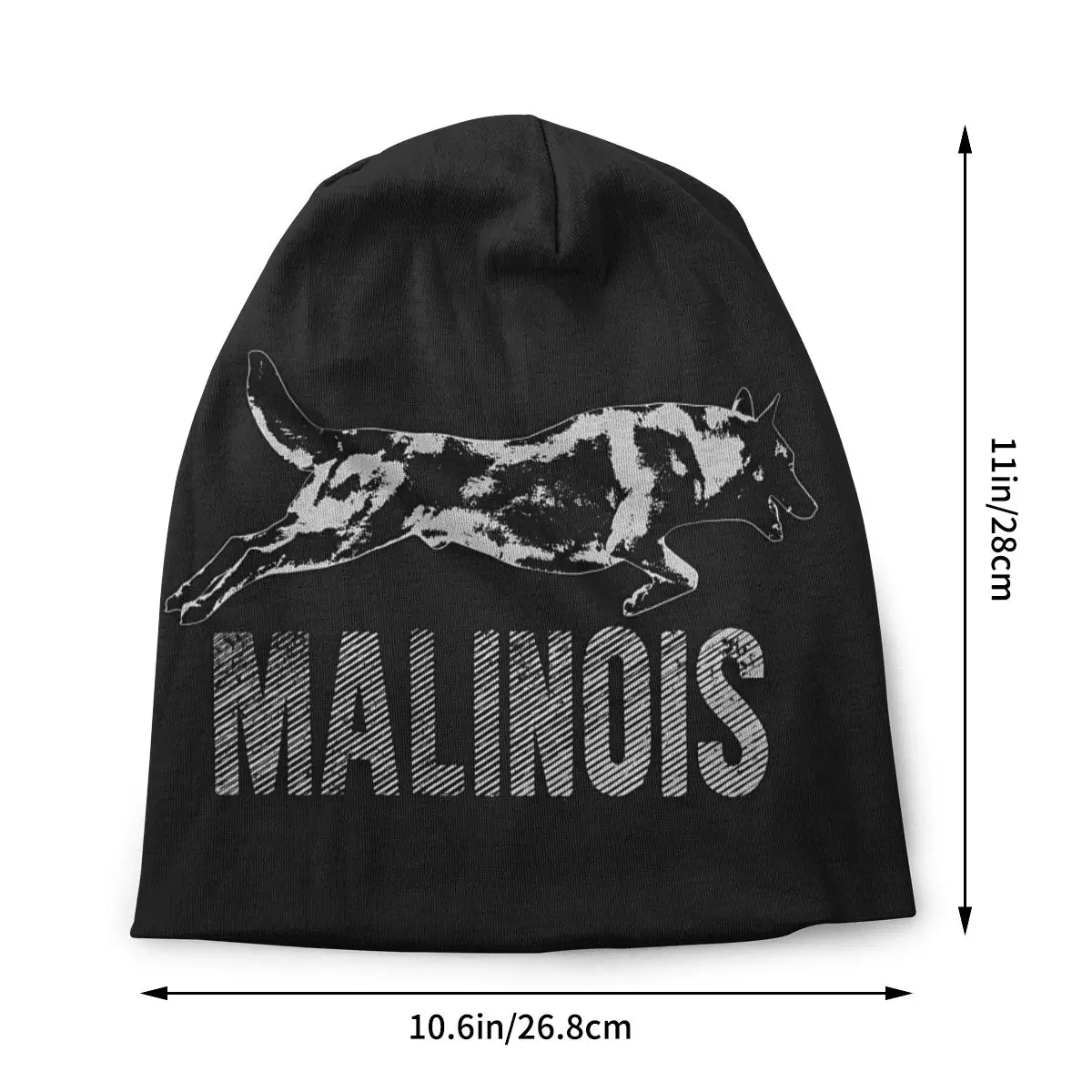 K9 Unit Malinois Skullies Beanies Caps Malinois Belgian Shepherd Thin Hat Autumn Spring Bonnet Hats Men Women's Hip Hop Ski Cap