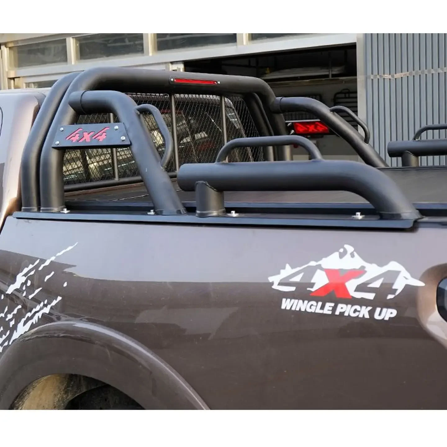 

Extended Bed Roll Bar Double Rack with LED Custom Pickup Jeep F150 Silverado Ram 1500 Tacoma Tundra Bronco