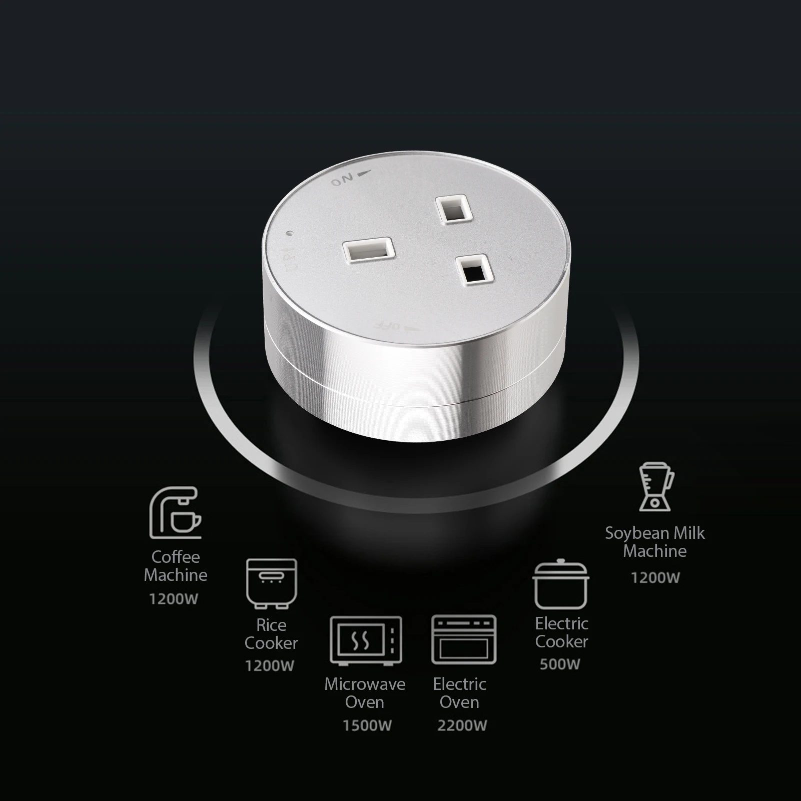 Track Sockets Power Track Socket Outlet Electric Mobile Track Socket Power Track Adapter for Office Kitchen and Living Room