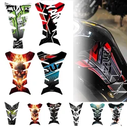 Customized styles Motorcycle Fish Bone Sticker Gas Fuel Tank Protector Pad Cover Decal Frosting Tank Pad 15pcs/set
