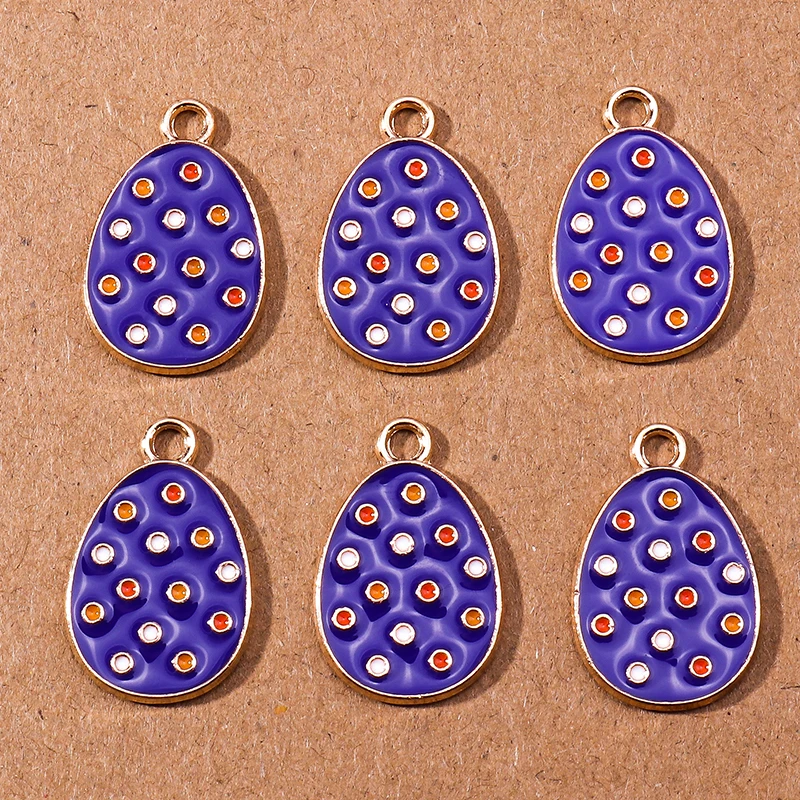 10 stücke Cartoon Emaille Tier Küken Ei Charme für Schmuck Machen Frauen Nette Tropfen Ohrringe Anhänger Halsketten DIY Handwerk Liefert – Detail 27