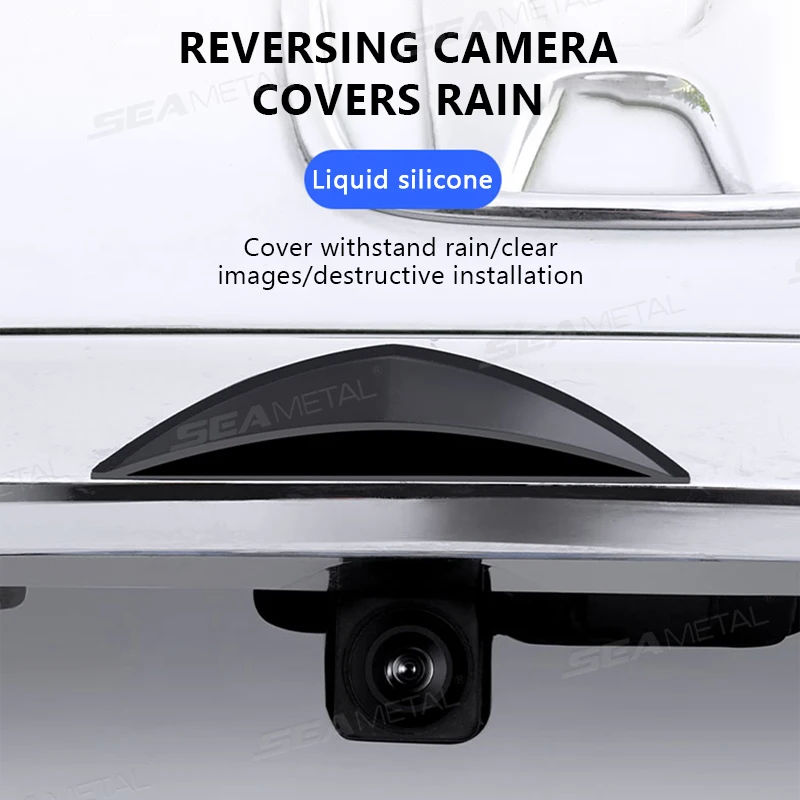 SEAMETAL Car Camera Rainproof Cover Ourdoor Waterproof Rear Cam Rain Shield Universal for All Car Models