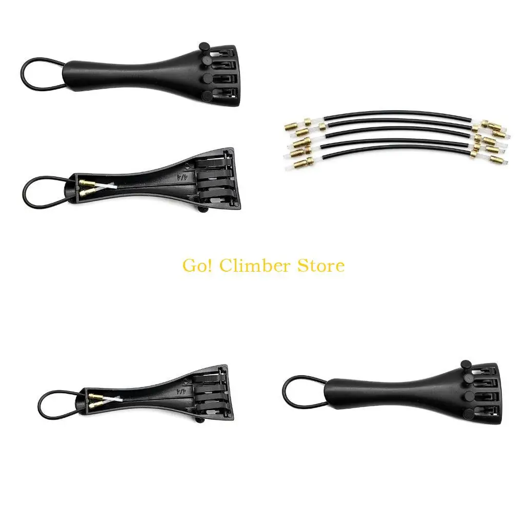 Q84C 5Pcs 3/4 4/4 Violin Tailpiece Gut Cord Violin Tailcord Violin Fiddle Tailgut Tail Gut Replacement Performance Accessory