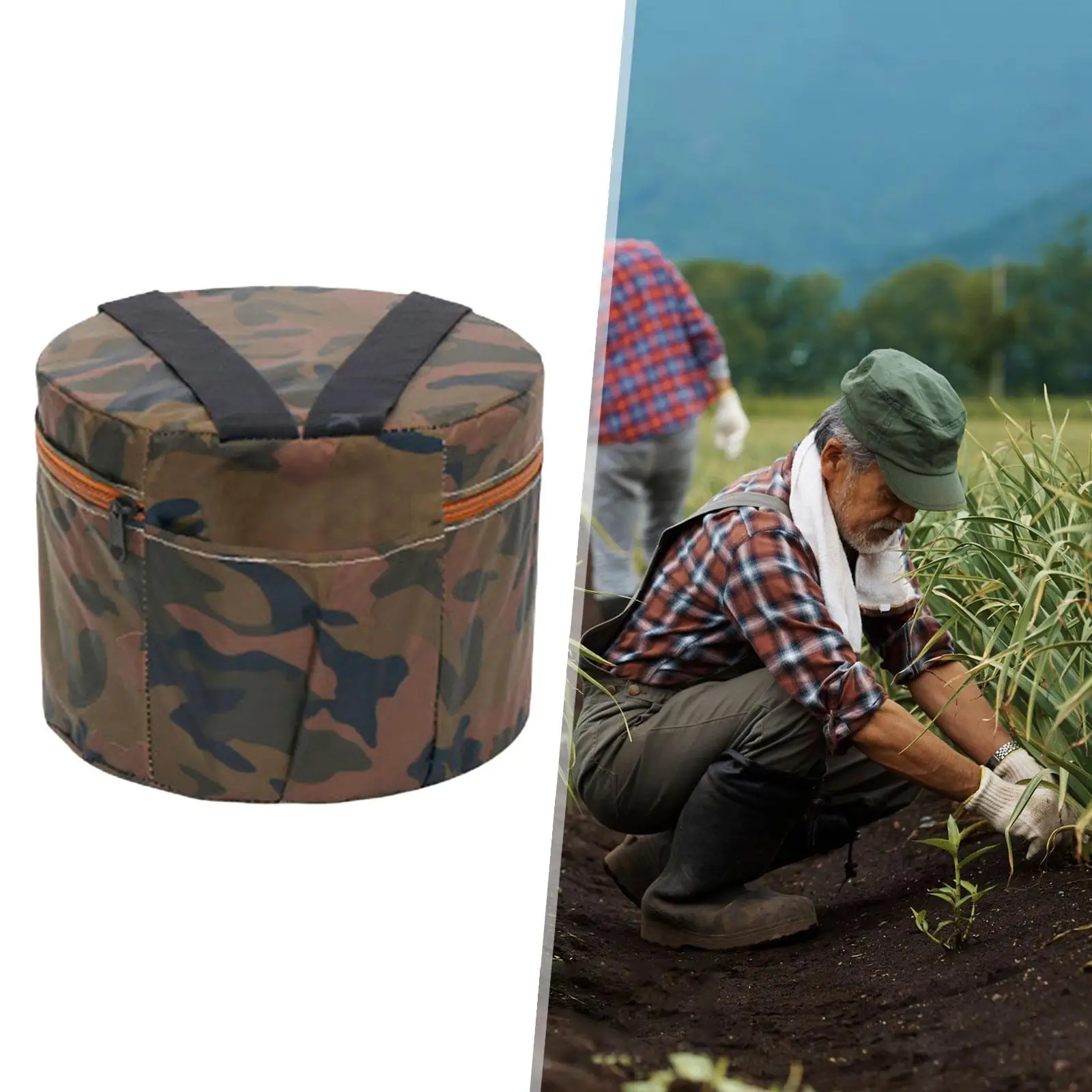 

Gardening Stool Wearable Seat Outdoor Lightweight Chair Easy Clean for Planting Farming and Fishing