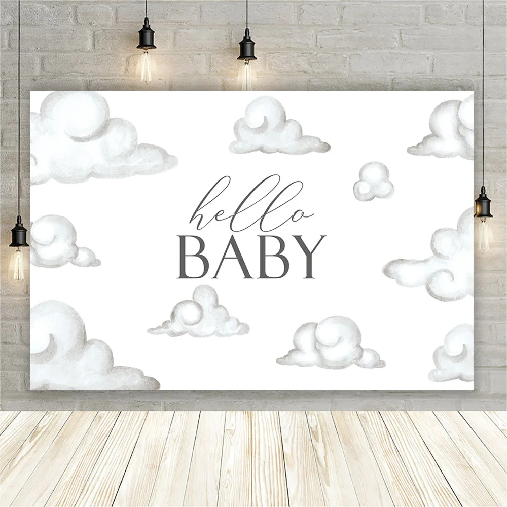 Sfondo cielo nuvola Festa di compleanno Decorazione personalizzata per sfondi per doccia per neonati