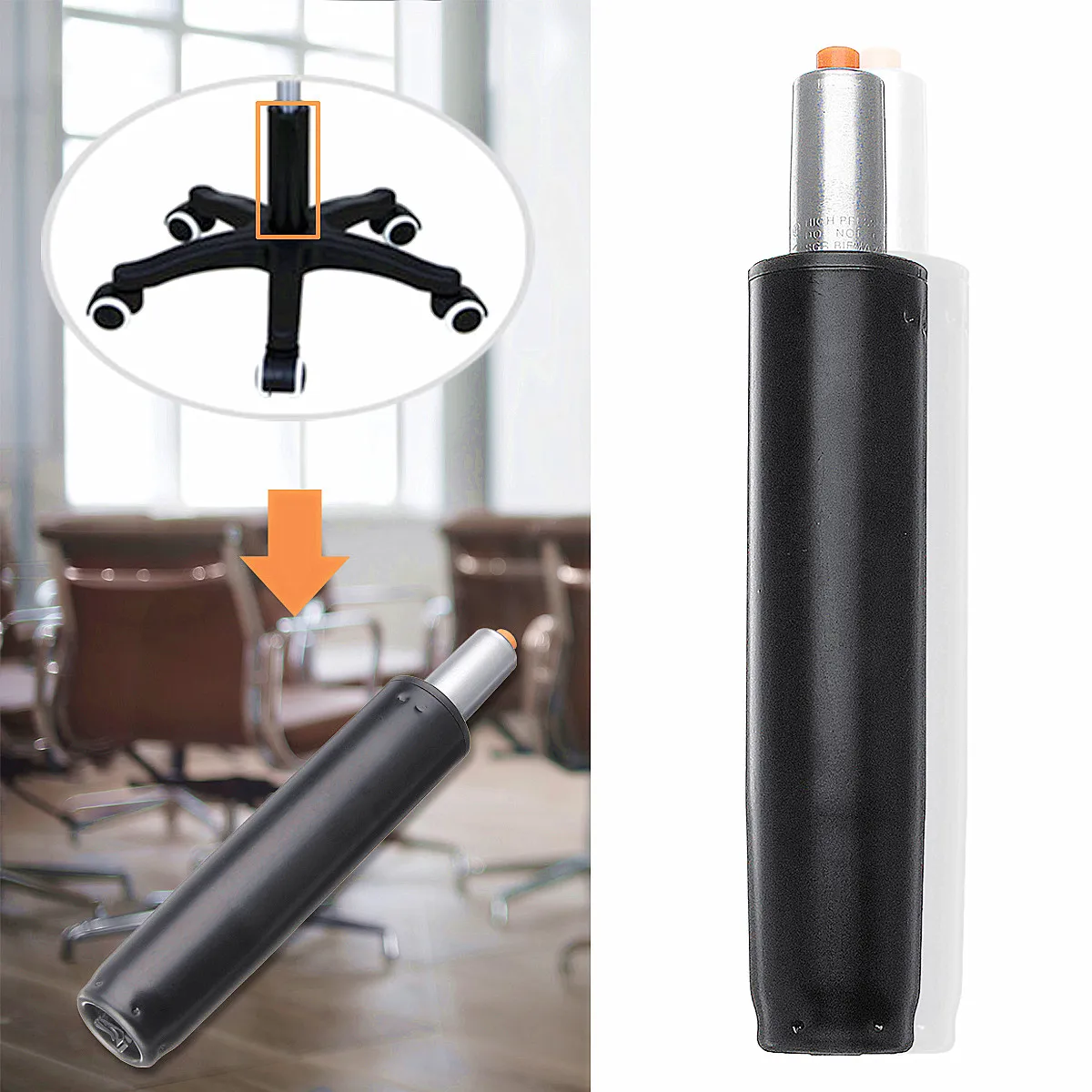 

Heavy 11'' Pneumatic Rod Gas Lift Cylinder Chair Replacement Accessories Pneumatic Parts For Office Bar Computer Chairs