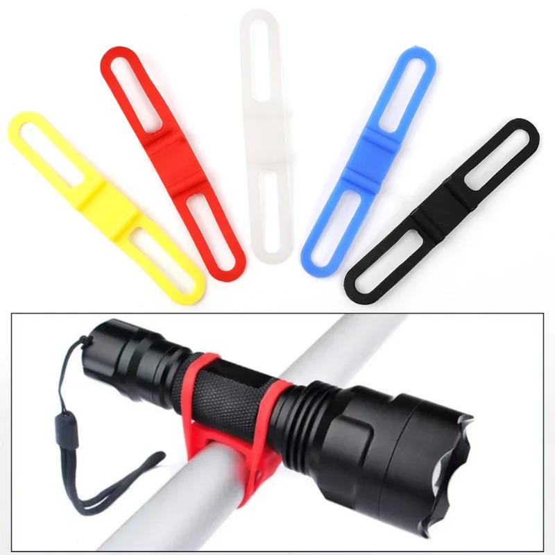 Fahrrad Computer Halterung Fahrrad Lenker Silikon Strap Band Telefon Befestigung Elastische Krawatte Seil Fahrrad Taschenlampe Taschenlampe Bandagen