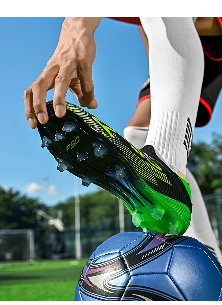 Neue Herren-Fußballschuhe Rutschfeste Sneakers Trainingsschuhe Bestseller Fußballstiefel Leichte Hochwertige Rasenplatzschuhe Mittelhohe Outdoor-Schuhe – Detail 10