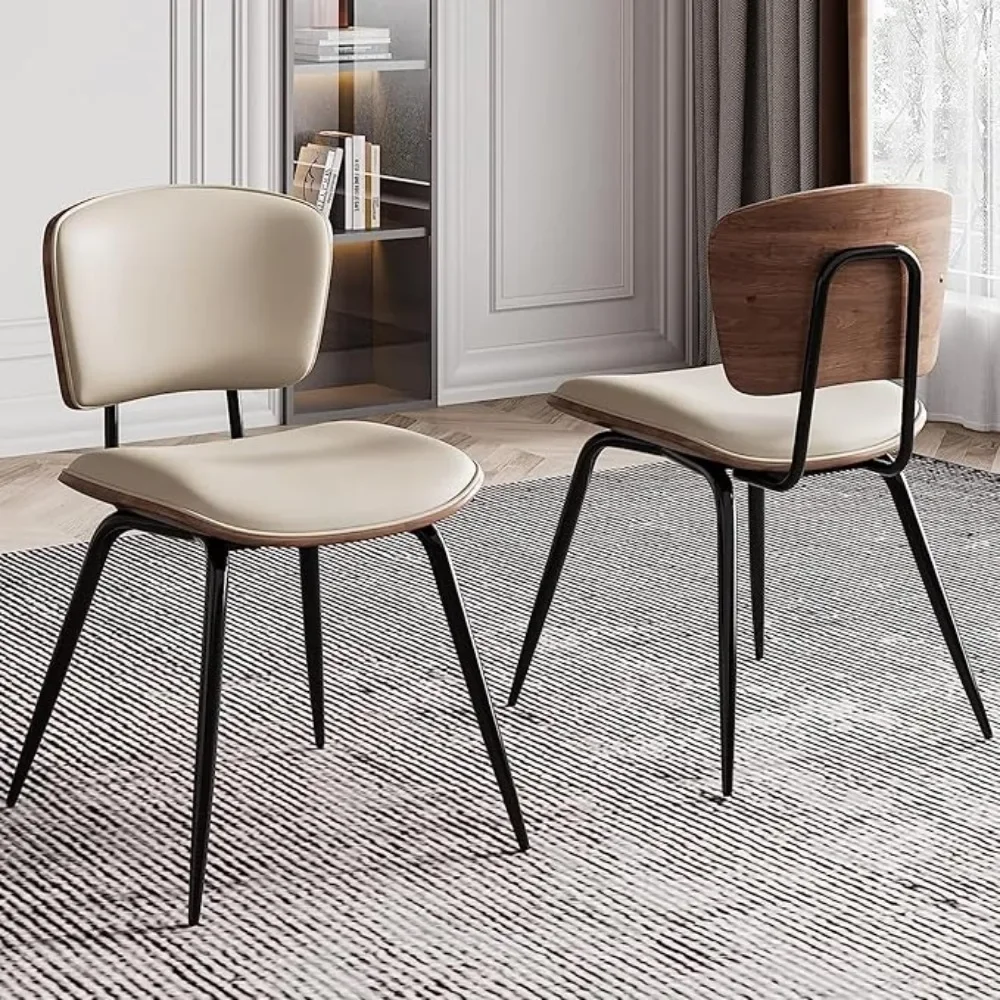 

Dining Chairs Mid Century Modern Dining Chairs for Kitchen Dining Living Room Chairs , Pack of 2