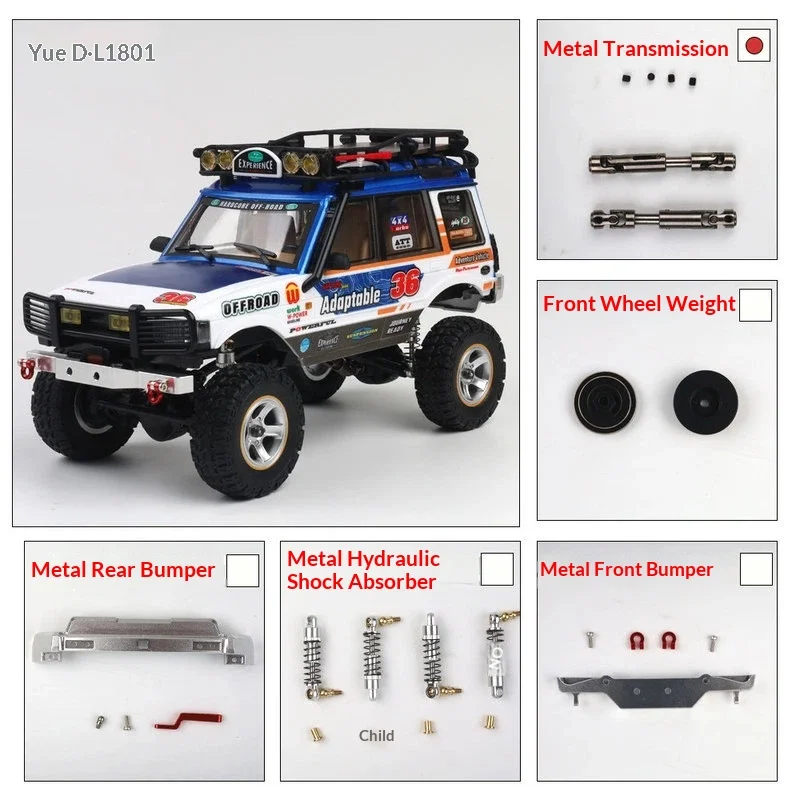 

Remote Control Toys Crawler 1 18 Scale Full Proportional Four Wheel Drive Off Road Climbing Car Lr1801 For Hobby Enthusiasts