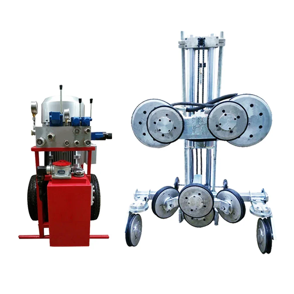 25kw Hydraulic Diamond Wire Saw Machine Reinforced Concrete Stone Cutter Marble Granite Multi-Wire-Saw-Machine