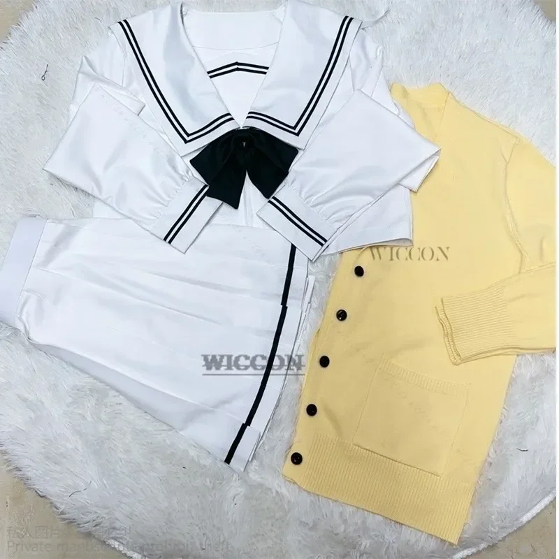 SN88 Anime You and ME and Her: A Love Story Muko Aoi MIYUKI Cosplay Costume Girl Shirt Skirt Sweater JK Uniform Halloween Co%#2@