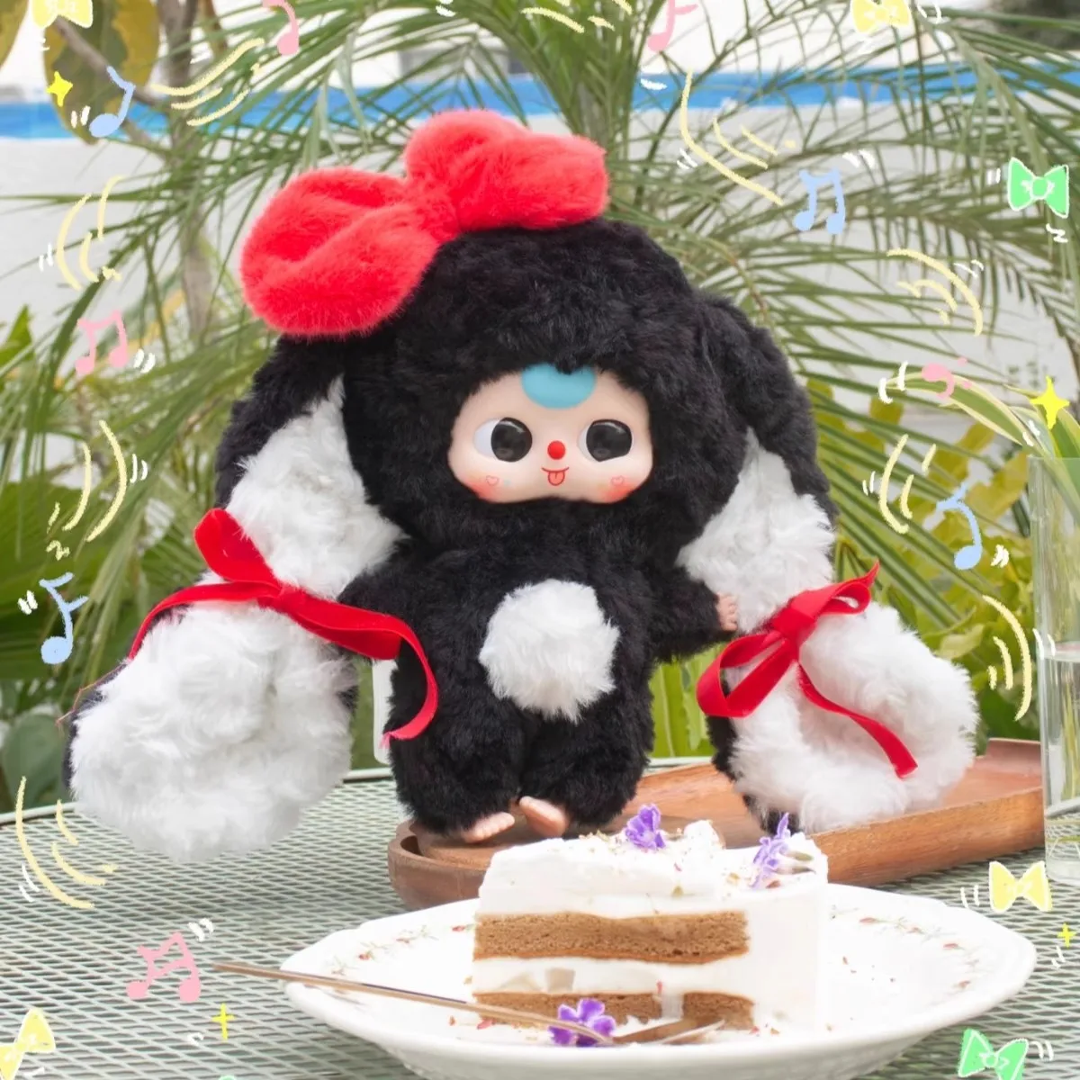 

New Babythree Return Bunny Original Soft Vinyl Face Plush Doll Blind Box Collectible Adorable Decoration Figure Christmas Gift