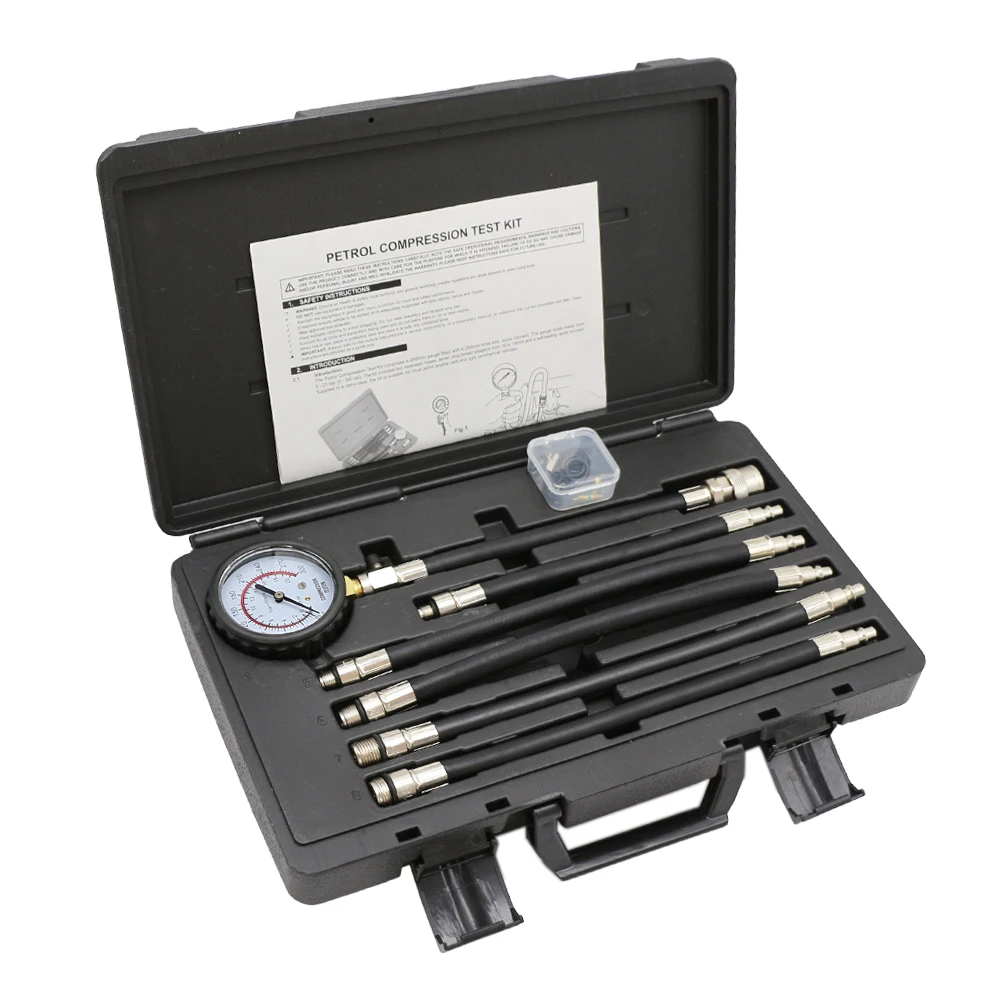 Automobile Engine Cylinder Pressure Tester Meter Diesel Engine Compression Test Kit Diagnostic Tools Kit