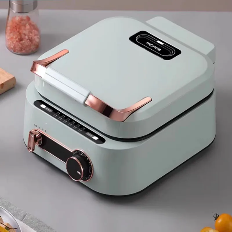 Monda متعددة الوظائف مقلاة خبز كهربائية التدفئة الكهربائية هوتبوت الشواء مقلاة المنزلية مزدوجة الوجهين التدفئة الطبخ Po