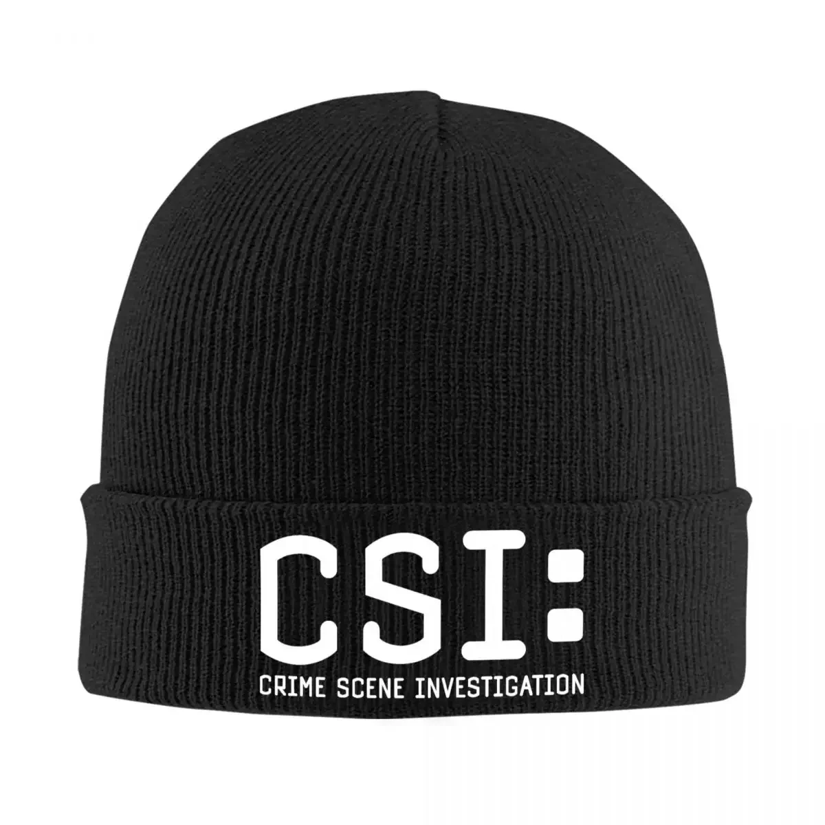 

CSI Logo Knitted Bonnet Caps 100% Cotton Fashion Keep Warm Hats