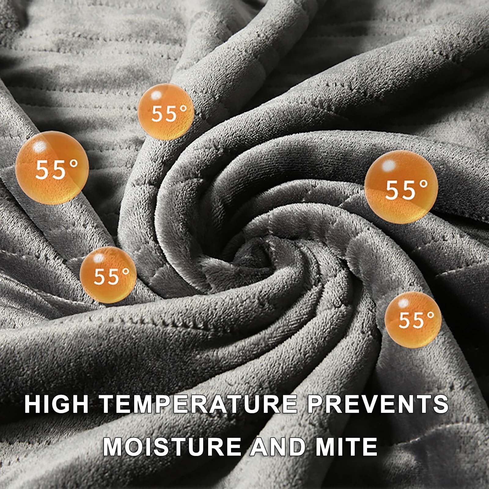 

80*150cm Washable Electric Blanket 8-speed Temperature Smart Thermostat Flannel & Lambskin Nap Heating Blanket Winter Warm Body