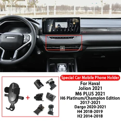 Phone Holder Mount  For Haval Jolion M6 PLUS H6 Platinum Champion Edition Dargo H4 H2 Car Phone Holder GPS Stand Accessories