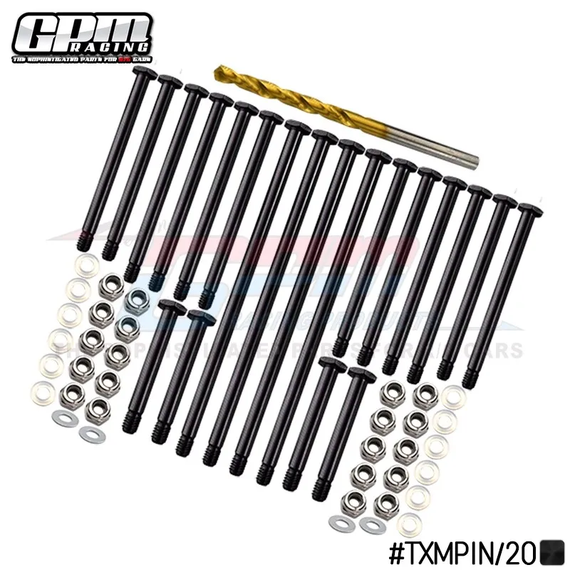 GPM Medium Carbon Steel Front Rear Suspension Pins for TRAXXAS-1/5 X-MAXX 6S 8S 1/6 XRT MONSTER TRUCK