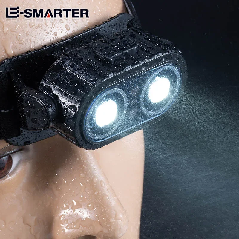 LED Headlamp Sensor Headlight Flashlight USB Rechargeable Outdoor Head Lamp Torch Work Lamp