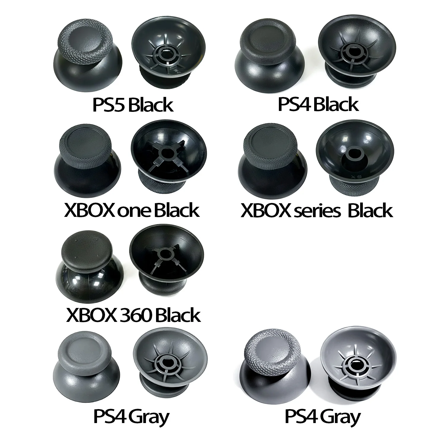 50-100pcsHigh-quality 3D simulated thumbstick  thumb grip  and mushroom-style grip cover for PS4  PS5  Xbox One and Xbox 360