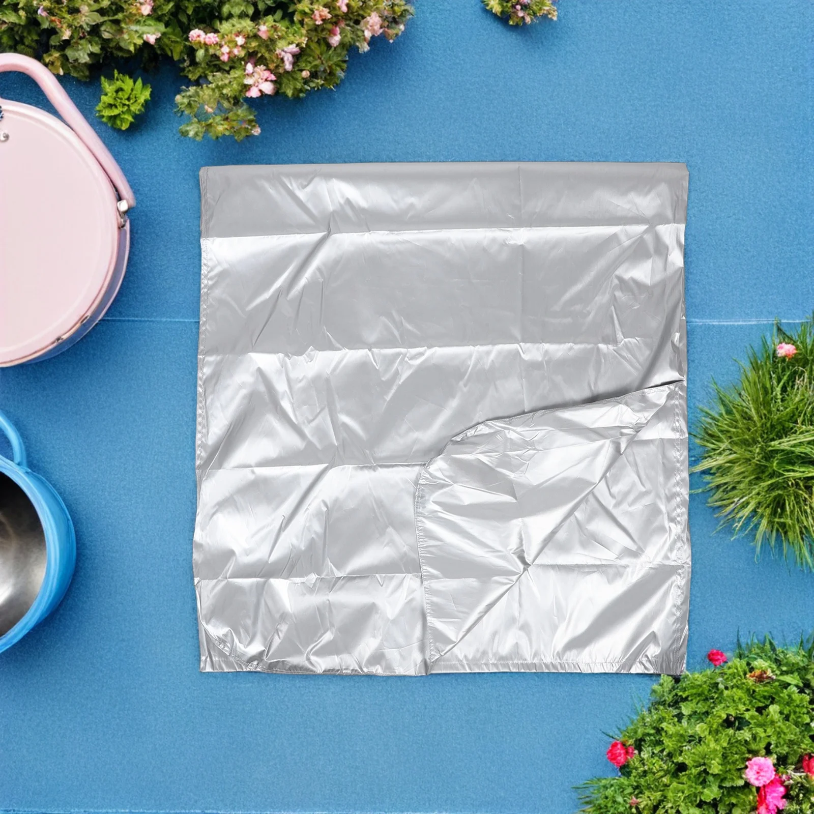 

Foldable Step Ladder Cover Waterproof Oxford Fabric Silver Drawstring Protective Bag Garden Patio Household Furniture