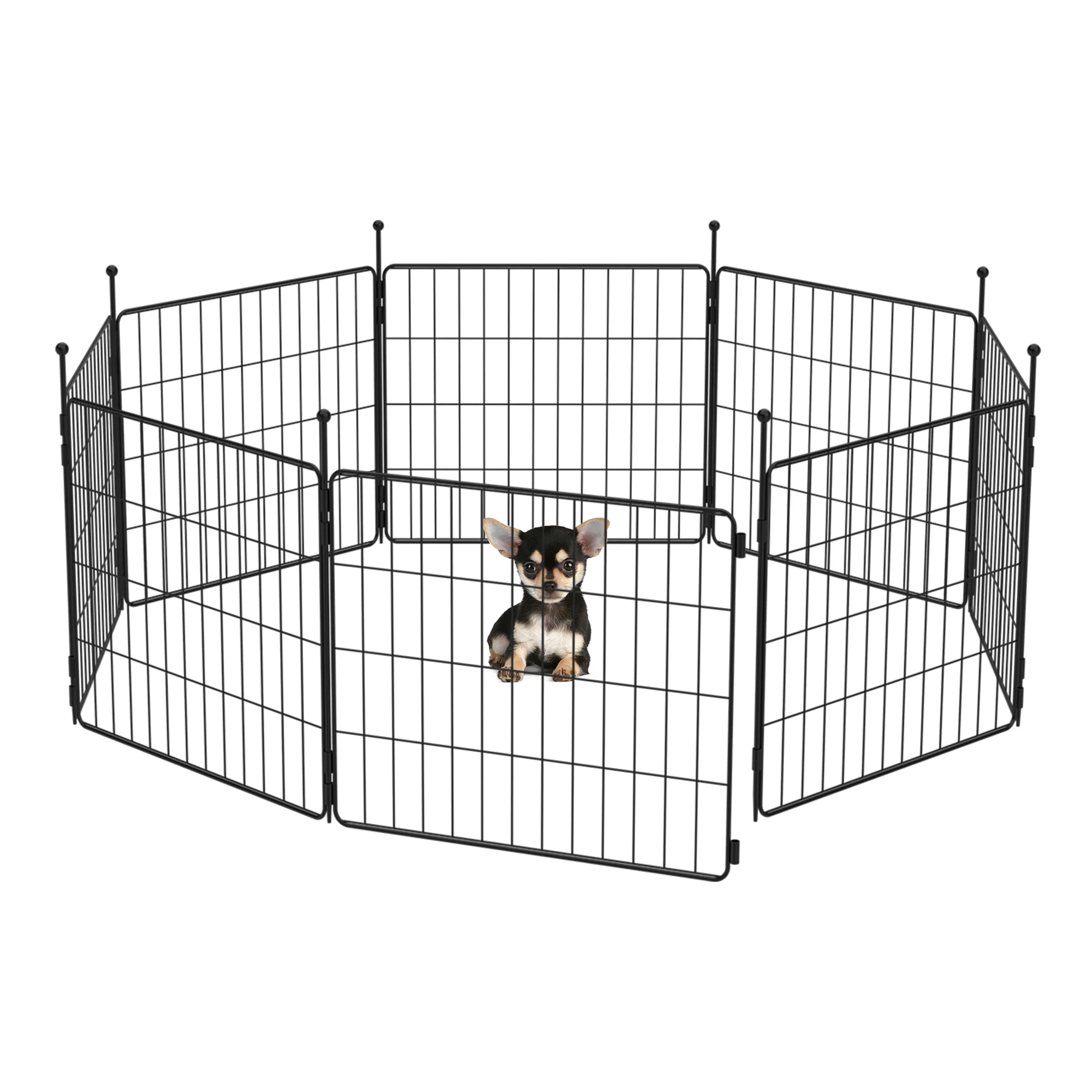 FXW MiniPaws Dog Playpen Designed for Puppies/Small Dogs, Expandable Dog Pen for Indoor/Outdoor Use