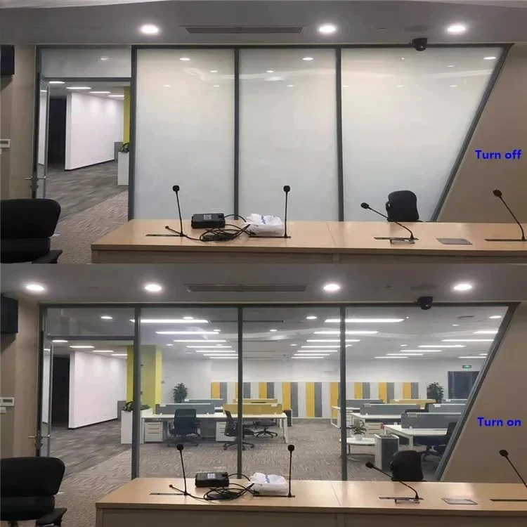 A4 Samples With Controller Of Self-adhesive PDLC Black Smart Film Electric Film Dimmable Tint Intelligent Glass Film