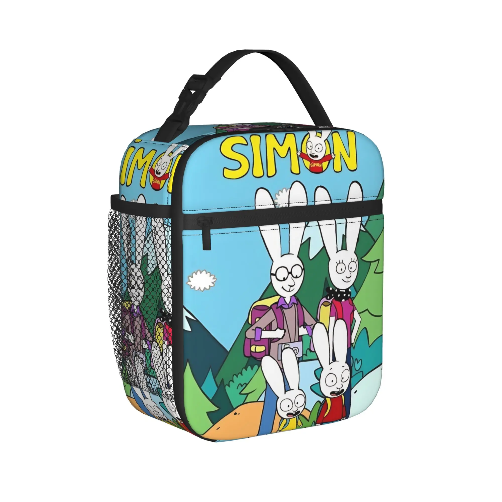 Insulated Lunch Box Simon Super Rabbit Accessories  Food Box Causal Cooler Thermal Bento Box For School