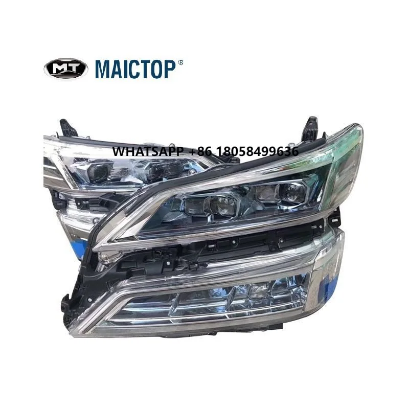 Maictop 2018 Vellfire Head Lamp Auto Parts New Plastic H7 Bulb Shape