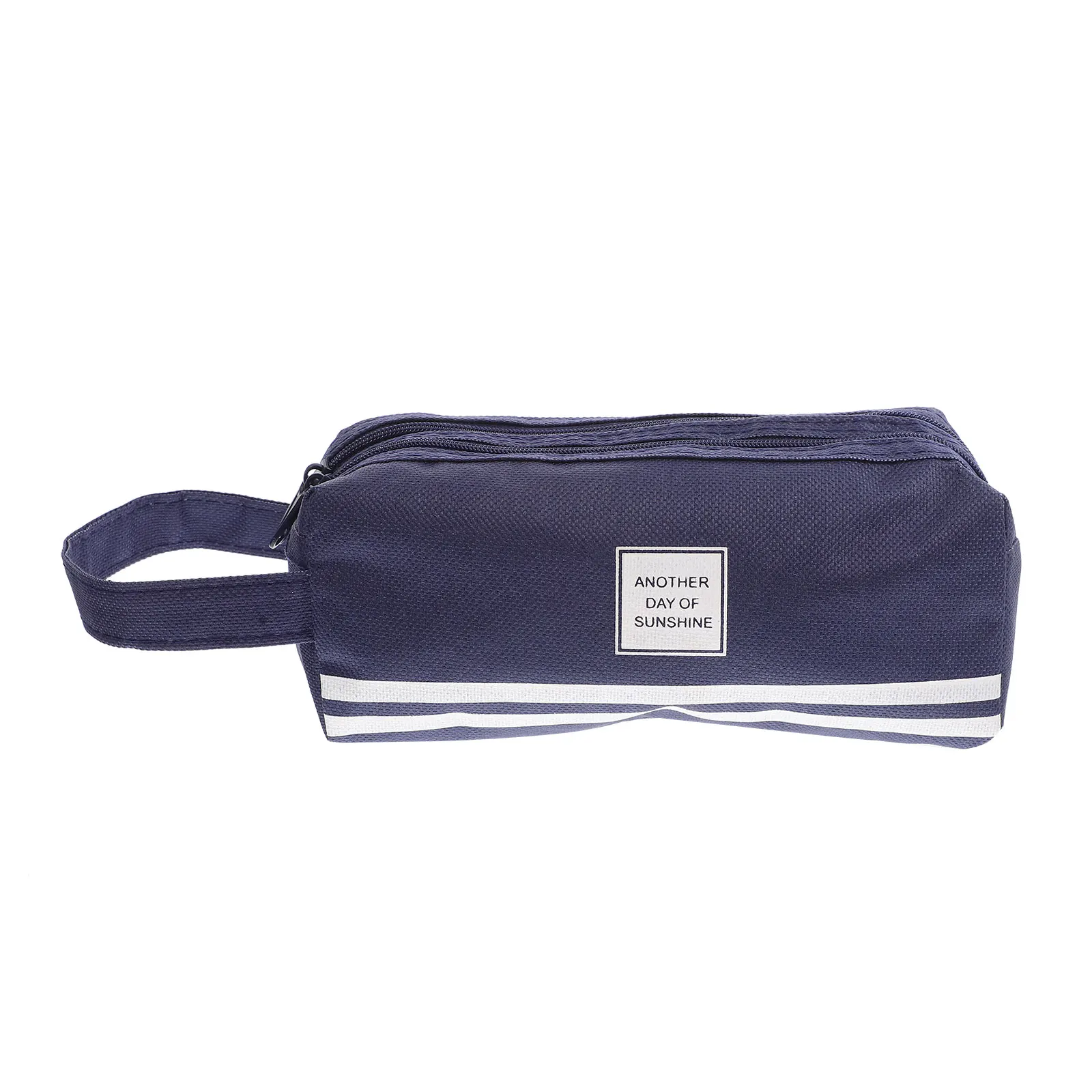 

Double Layer Bag Large Capacity Lightweight Portable Cute Kawaii Stationery ganizer for School Office Zipper Pencil for Kids