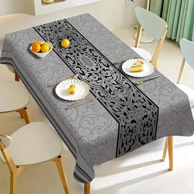 2D planar rectangular tablecloth, high-end luxurious pattern tablecloth, suitable for European stylexzj
