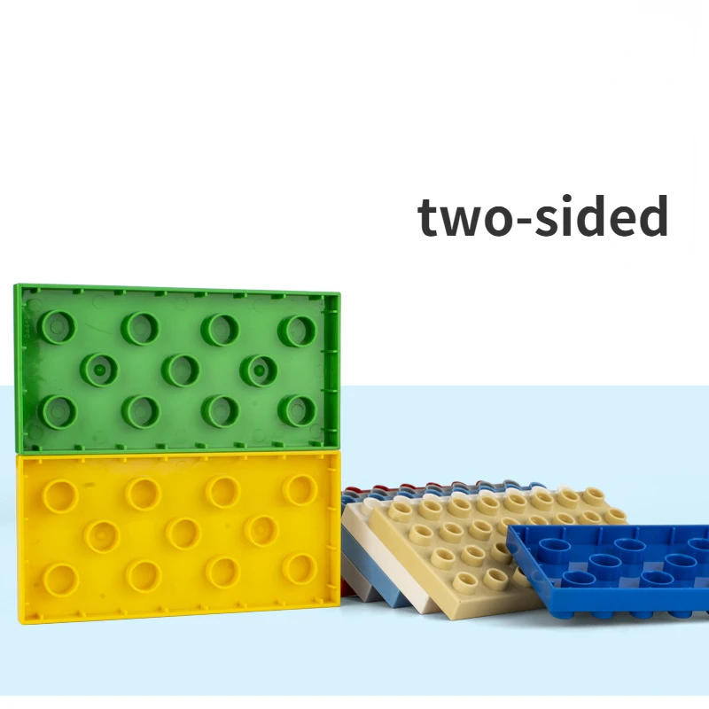4x8 Dots Building Blocks BasePlates for Big Size Bricks Plate Assembly Brick Base Plate Compatible with Lego Duplo Bricks