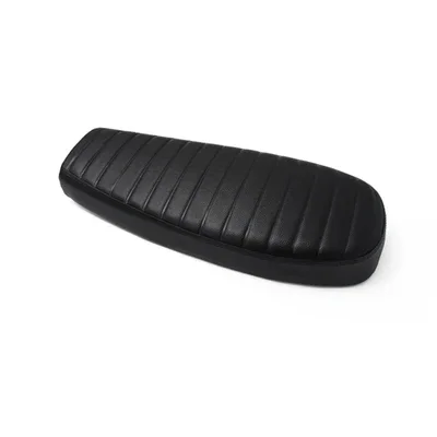 【Premium quality】640MM Vintage Retro Motorcycle Custom Yellow Caterpillar Stripe Flat Double Seat Cushion mash125/250 image 3