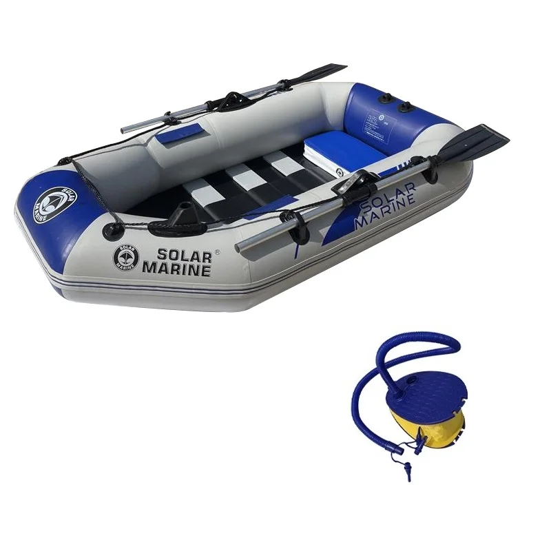 Kayak gonflable de 5,8 pieds avec pompe à pagaie, canoë à rames gonflable en PVC avec plancher en bois, dérive, Rafting, surf