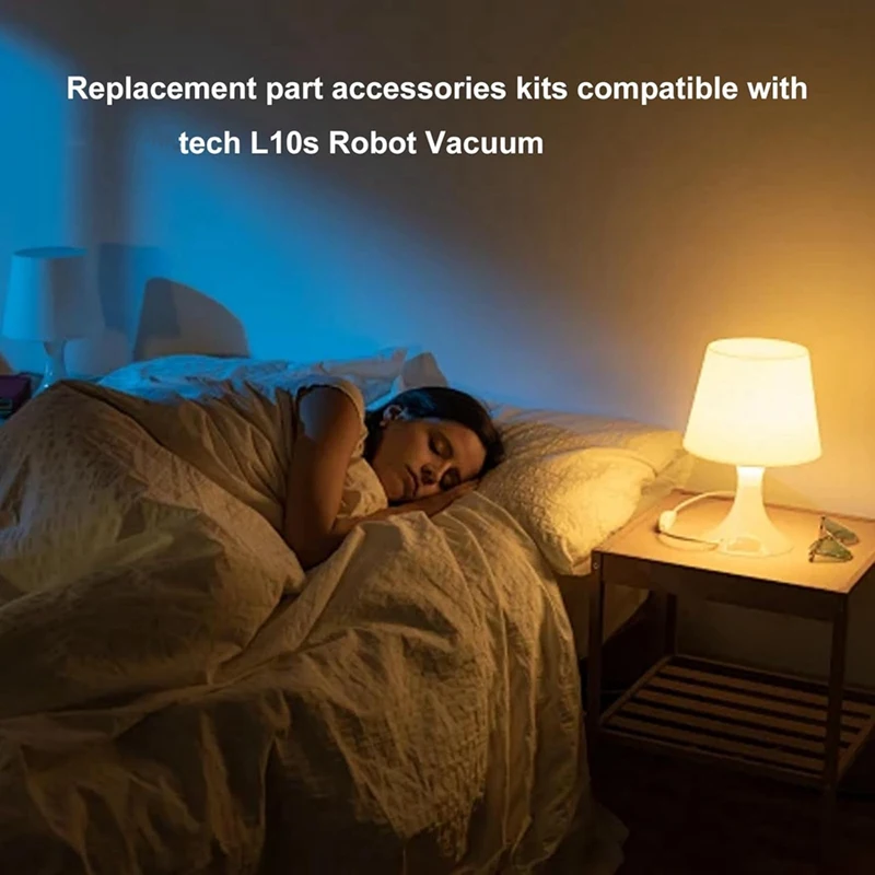 Robô Aspirador Acessórios de Substituição, Escova Lateral Principal, Filtro Hepa, Mop Pano para Dreame L10S Ultra