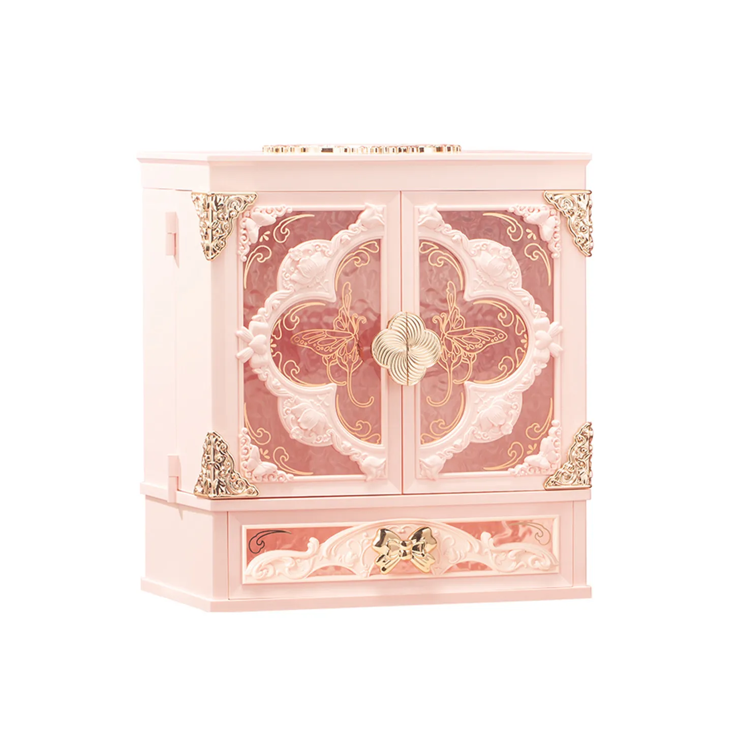 Desktop Dresser, Jewelry Storage Cabinet, Cosmetic Skin Care Storage Gift Box.