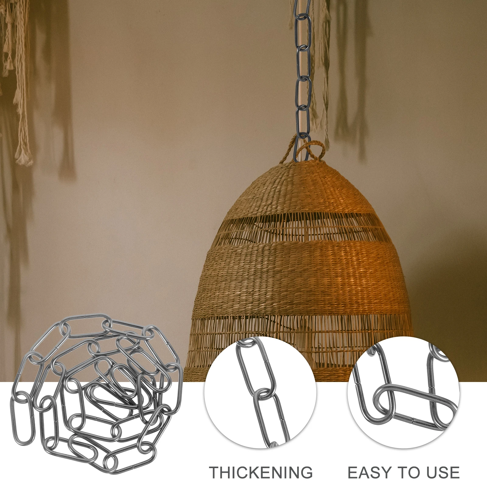 

Crystal Lamp Hanging Chain Metal Lighting Pendant For Chandelier Fixture Decorative Home Garden Wedding Display