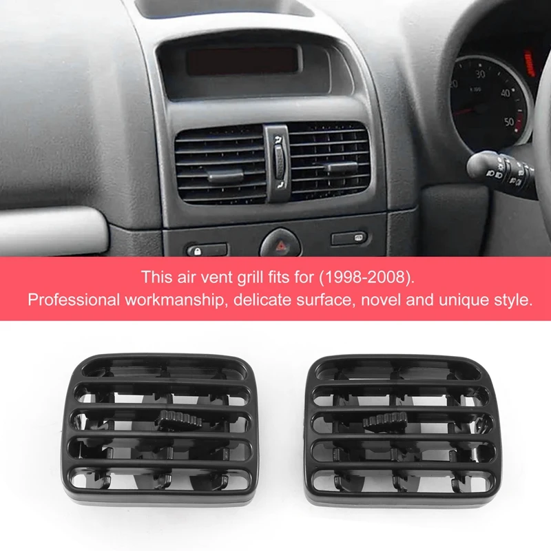 1Pair Car Center Console Air Vent For Renault Clio II 1998-2001/THALIA I 2001-2006 Air Jet Intake Grille 7702258375