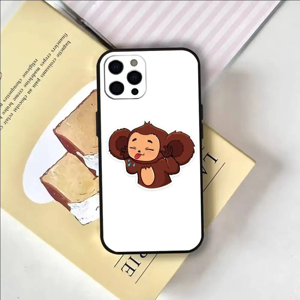 Силиконовый мягкий чехол для телефона Russia C-Cheburashkas для IPhone 17,16,15,14,13,12,11,XS,Plus Pro Max