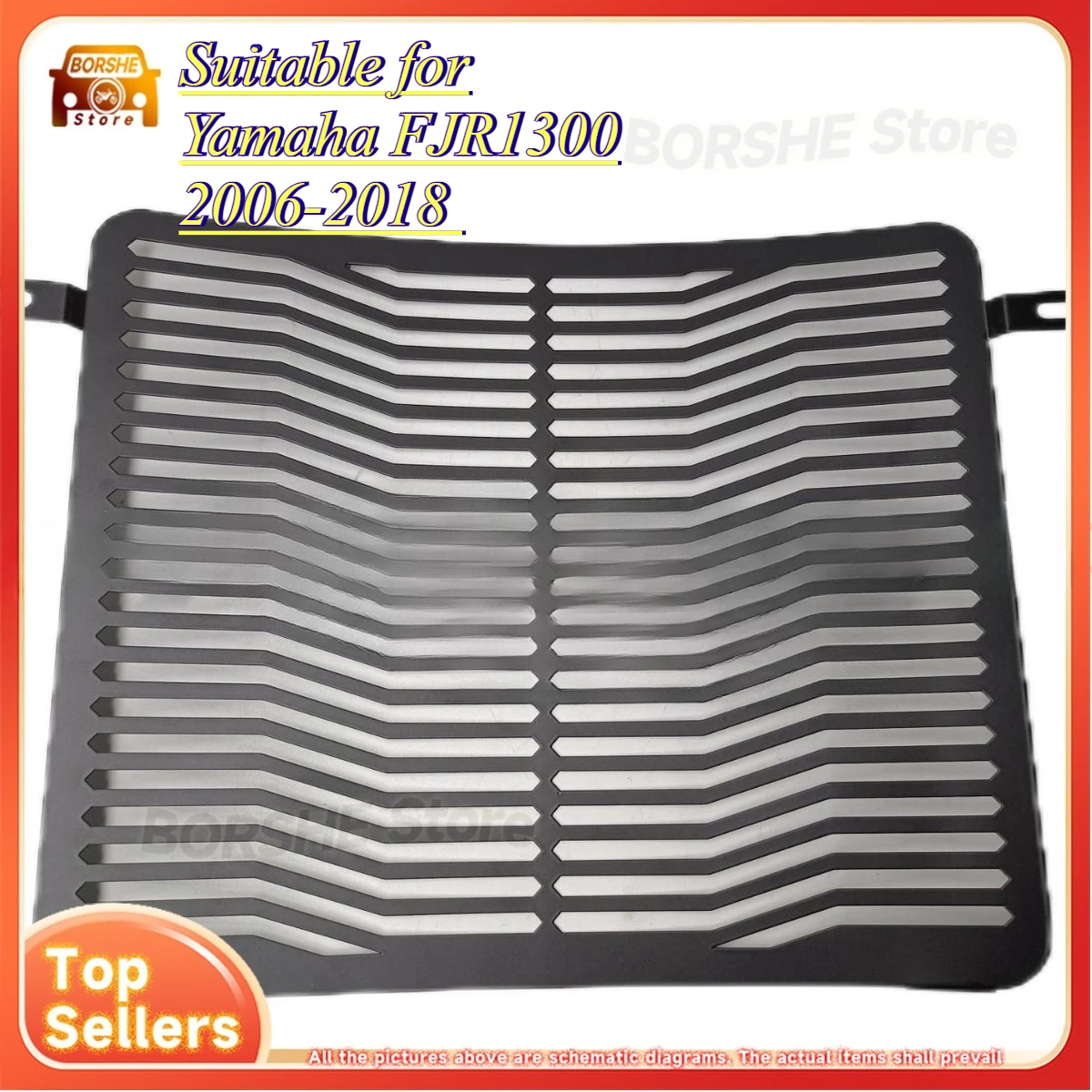 

Suitable for Yamaha FJR1300 2006-2018 Radiator Guard Coolant Tank Mesh Cover