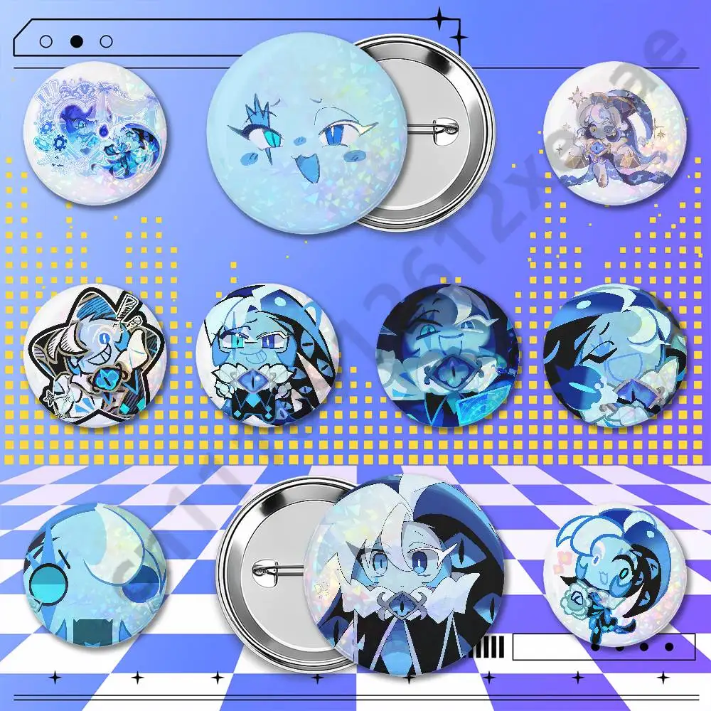 Shadow Milk Cookie Custom Round Metal Button Badge Pins 25/32/44/58/75mm for Clothes Bags Hats Backpacks