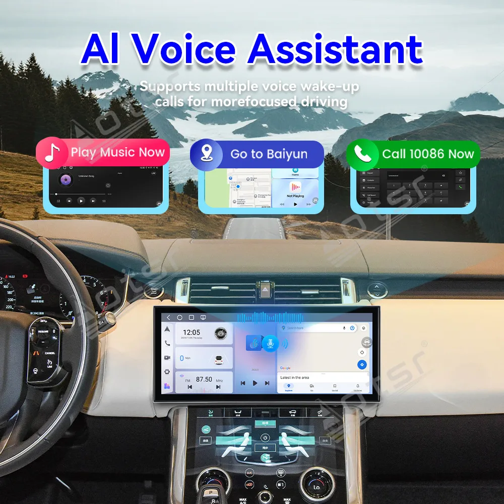 Powerful Android 15 System 15.8 Inch Full HD Display Car Radio GPS Navi Audio Stereo For Land Rover Range Rover Sport 2018-2022