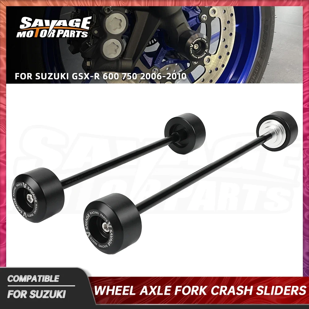 

Front Wheel Axle Fork Crash Sliders For Suzuki GSX-R 600 GSX-R 750 2010 Motorcycle Accessories Rear Stand Screw Swingarm Spools