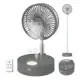 New Foldable Fan,with Humidifier & Night Light & Remote Control ,Rechargeable Fan with Battery,Cordless Fan,